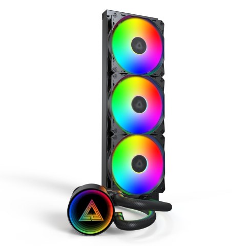 Montech Montech LightFlow ARGB 360 Procesor Chłodnica cieczy all-in-one 12 cm Czarny 1 szt.
