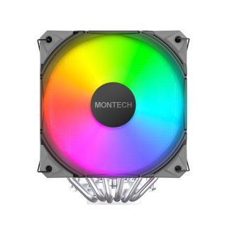 Montech Montech NX600 ARGB Procesor Chłodnica powietrza 12 cm Czarny 1 szt.