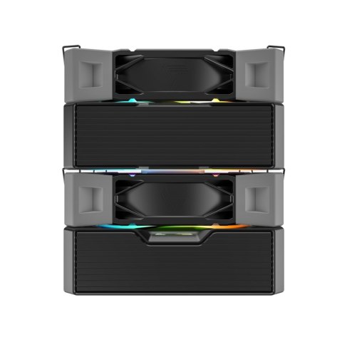 Montech Montech NX600 ARGB Procesor Chłodnica powietrza 12 cm Czarny 1 szt.