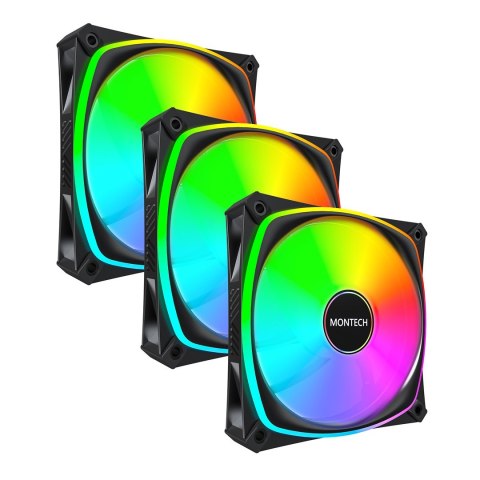 Montech Montech RX120 PRO Obudowa komputera Wentylator 12 cm Biały 3 szt.