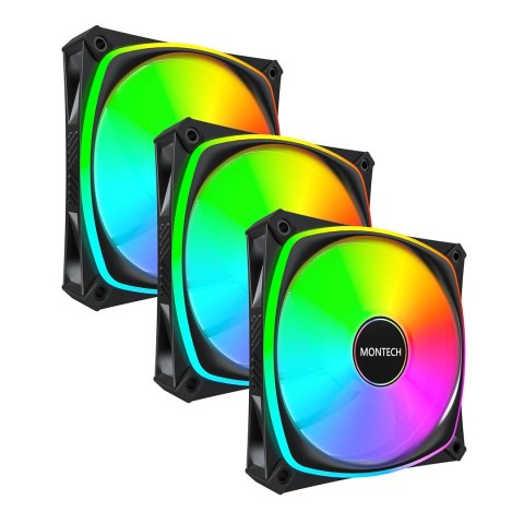 Montech Montech RX120 PRO Obudowa komputera Wentylator 12 cm Biały 3 szt.