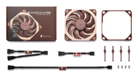 Noctua Noctua NF-A12X25 G2 LS-PWM system chłodzenia komputerów Obudowa komputera Wentylator 12 cm Beżowy 1 szt.