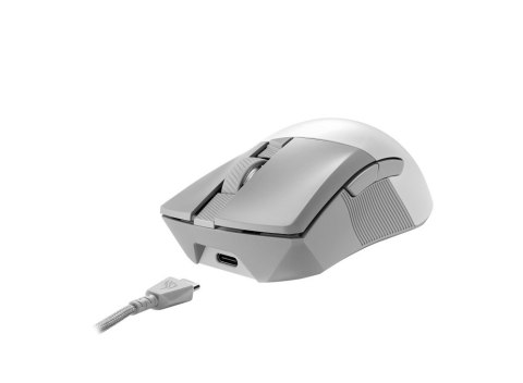 ASUS Mysz Asus ASUS ROG Gladius III Wireless Aimpoint White Prawa RF Wireless + Bluetooth + USB Type-A Optyczny 36000 DPI
