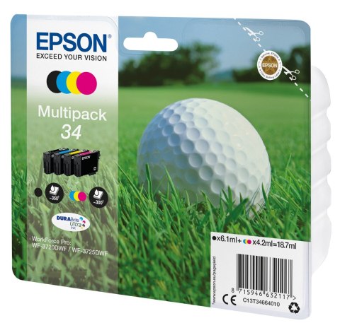 Epson Epson Golf ball Multipack 4-colours 34 DURABrite Ultra Ink