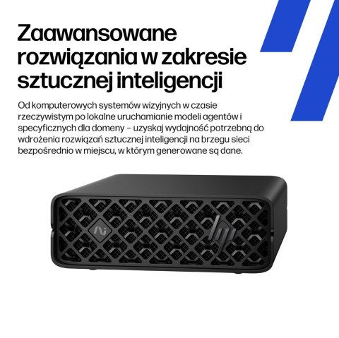 Hewlett-Packard HP ZGX Nano G1n AI GB10 128 GB LPDDR5x-SDRAM 4 TB SSD Linux Mini PC Stanowisko AI Workstation, AI PC Czarny