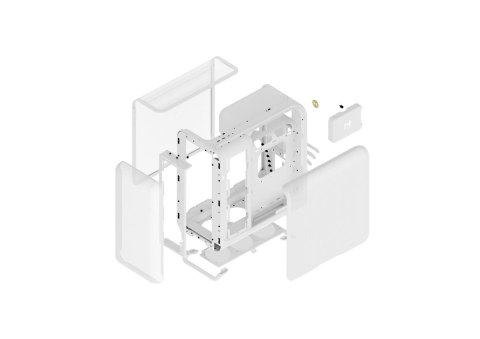Hyte HYTE X50 AIR MID TOWER CASE SNOW WHITE