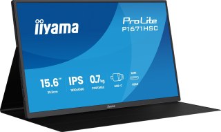 IIYAMA Iiyama ProLite P1671HSC-B1 monitor komputerowy 39,6 cm (15.6") 1920 x 1080 px Full HD LED Czarny