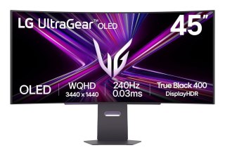 LG LG 45GX900A-B monitor komputerowy 113 cm (44.5") 3440 x 1440 px Wide Quad HD OLED Czarny