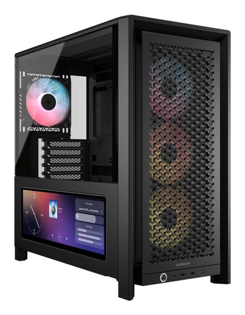 Corsair Obudowa Corsair FRAME 4000D LCD RS ARGB GECS-223 CC-9011326-WW Midi Czarna