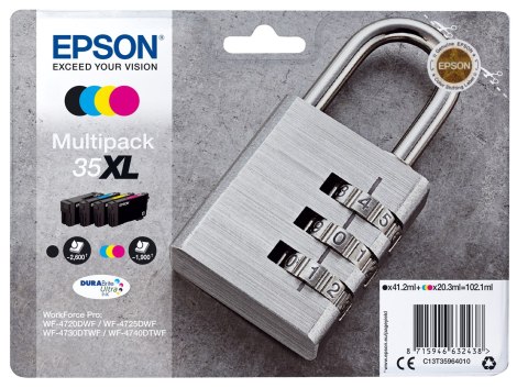 Epson Epson Padlock C13T35964010 nabój z tuszem 1 szt. Oryginalny Wysoka (XL) wydajność Czarny, Cyjan, Purpurowy, Żółty