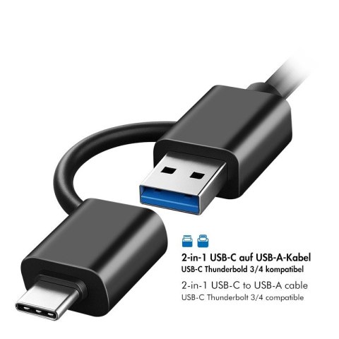 LogiLink Stacja dokująca USB-C do HDD/SDD 2.5/3.5'