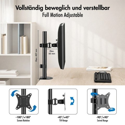 LogiLink Uchwyt na monitor 17-32 ', 9kg max, czarny