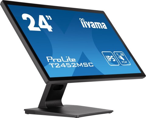 IIYAMA Monitor komputerowy iiyama ProLite T2452MSC-B1 23.8 cali 1920 x 1080 px Full HD LCD Ekran dotykowy Czarny