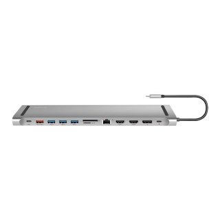 LogiLink Stacja dokująca USB3.2 ,USB-C,12-portów, PD