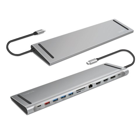 LogiLink Stacja dokująca USB3.2 ,USB-C,12-portów, PD