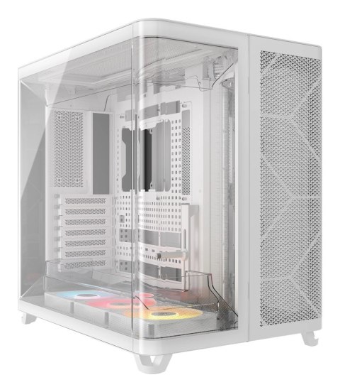 Corsair Corsair AIR 5400 RS-R ARGB PC-Case, Midi Tower, Szkło hartowane, RGB - białe, 2x wentylatory 120 mm w zestawie
