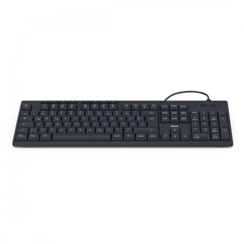 Hama Klawiatura CK-200 przewodowa Czarna