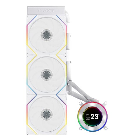 LIAN LI Lian Li GA II Hydroshift II LCD-C 360TL Procesor Chłodnica cieczy all-in-one 12 cm Biały 1 szt.