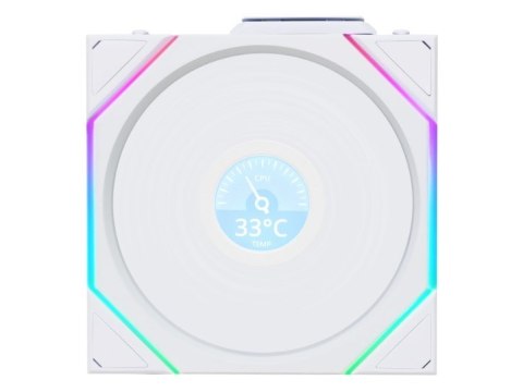 LIAN LI Lian Li Uni Fan TL LCD Obudowa komputera, Procesor Wentylator 14 cm Biały 1 szt.