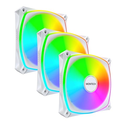 Montech Montech RX120 PRO Obudowa komputera Wentylator 12 cm Biały 3 szt.