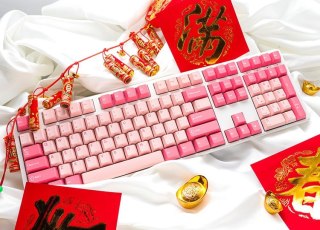 Ducky Ducky One 3 klawiatura Gaming USB QWERTY Angielski Różowy