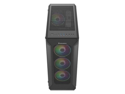 GENESIS Obudowa NATEC Genesis Irid 505 ARGB NPC-1518 (ATX. Micro ATX. Mini ITX; kolor czarny)