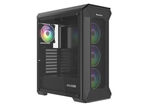 GENESIS Obudowa NATEC Genesis Irid 505 ARGB NPC-1518 (ATX. Micro ATX. Mini ITX; kolor czarny)