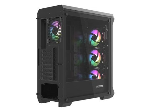 GENESIS Obudowa NATEC Genesis Irid 505 ARGB NPC-1518 (ATX. Micro ATX. Mini ITX; kolor czarny)