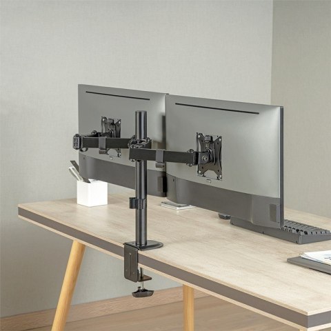 LogiLink Uchwyt na 2 monitory 17-32 cale, max 2x9kg