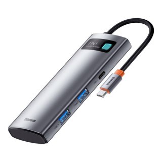 Baseus Adapter 7w1 Baseus WKWG020113 Hub USB-C to 2x USB 3.0 + HDMI + 2x USB-C + czytnik microSD / SD