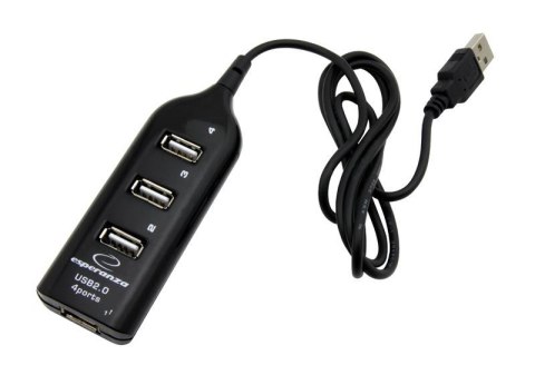 ESPERANZA Hub USB Esperanza EA116 4xUSB 2.0 czarny