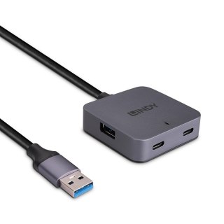 LINDY Hub USB 2.0 LINDY 4-portowy 3xUSB-A 2x USB-C