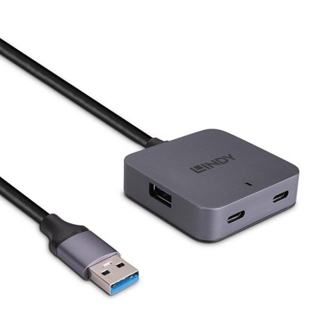 LINDY Hub USB 2.0 LINDY 4-portowy 3xUSB-A 2x USB-C