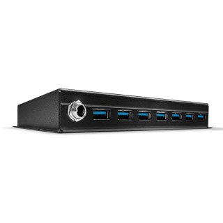 LINDY Hub USB 3.0 LINDY Metal Hub 7 Ports Type A to B czarny
