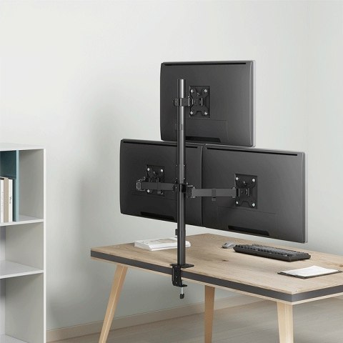 LogiLink Uchwyt na 3 monitory, 17-27 cale ,max 10kg na ramie