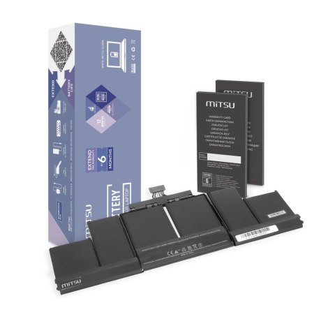 Mitsu Bateria Mitsu do notebooka Apple MacBook Pro A1398 15" - A1494 (2013, 2014r.) (11.26V) (8440 mAh)