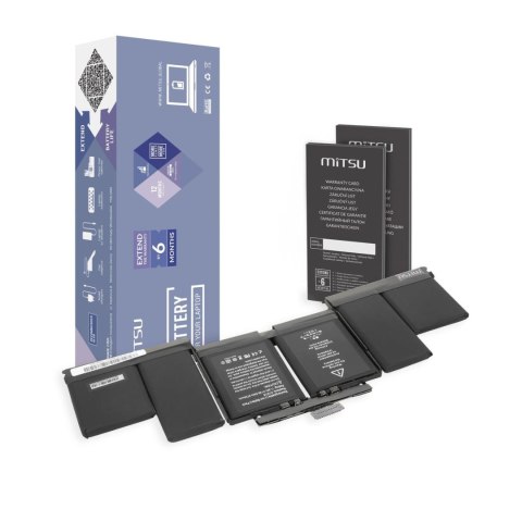 Mitsu Bateria Mitsu do notebooka Apple MacBook Pro A1398 15" - A1618 (2015 r.) (11.36V) (8755 mAh)