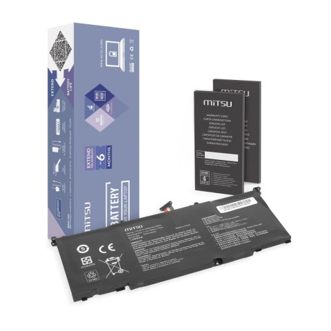 Mitsu Bateria Mitsu do notebooka Asus FX502, ROG Strix GL502VY GL502VT (15.2V) (3400 mAh)