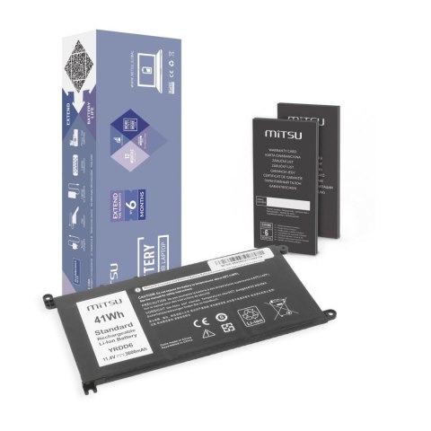 Mitsu Bateria Mitsu do notebooka Dell Inspiron 14 5481, 5590 (11.4V) (3600 mAh)