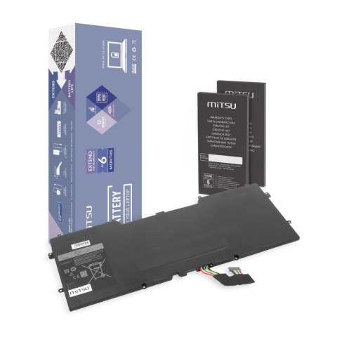 Mitsu Bateria Mitsu do notebooka Dell XPS 13 (9333) (7.4V-7.6V) (7400 mAh)