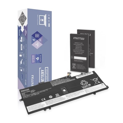 Mitsu Bateria Mitsu do notebooka Lenovo Thinkpad X1 Carbon (gen7, gen8), Yoga (4gen, 5gen) (15.36V) (3325 mAh)