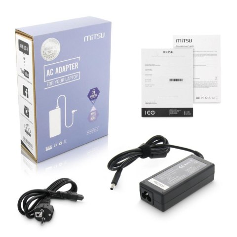 Mitsu Zasilacz sieciowy Mitsu 19.5V 3.34A (4.5x3.0 pin) 65W do notebooka Dell