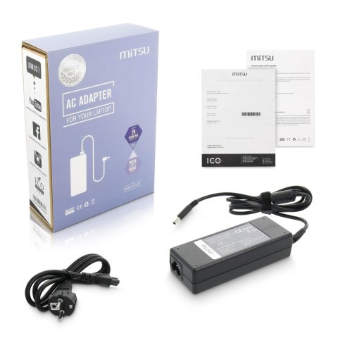 Mitsu Zasilacz sieciowy Mitsu 19.5V 4.62A (4.5x3.0 pin) 90W do notebooka Dell