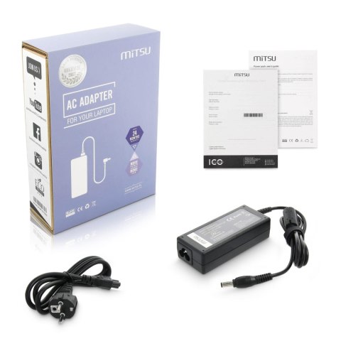 Mitsu Zasilacz sieciowy Mitsu 19V 3.16A (5.5x3.0 pin) 60W do notebooka Samsung