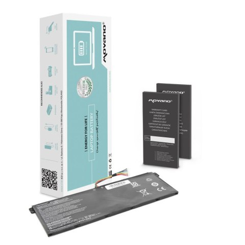 Movano Bateria Movano do notebooka Acer Aspire E3-111, V5-122, AC14B3K, AC14B7K, AC14B8K (15.2V) (3600 mAh)