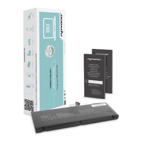 Movano Bateria Movano do notebooka Apple A1382 (10.8V-11.1V) (5200 mAh)