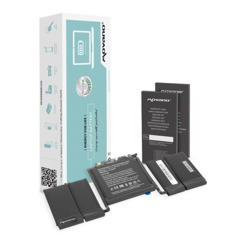Movano Bateria Movano do notebooka Apple MacBook Pro 13 A1706, A1819 (11.4V) (4314 mAh)