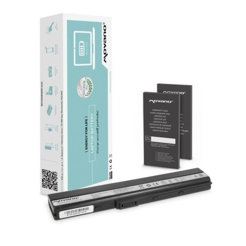 Movano Bateria Movano do notebooka Asus A52, K52 (10.8V-11.1V) (4400 mAh)