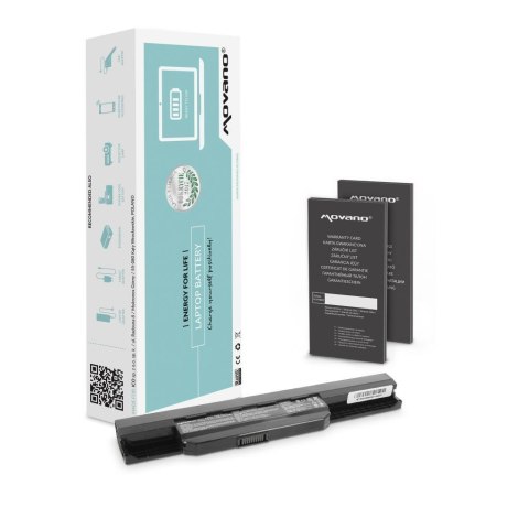 Movano Bateria Movano do notebooka Asus A53, K53 (10.8V-11.1V) (4400 mAh)