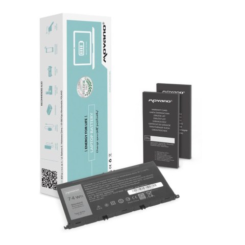Movano Bateria Movano do notebooka Dell Inspiron 15 (7557), 15 (7559), 357F9 (10.8V-11.1V) (6600 mAh)